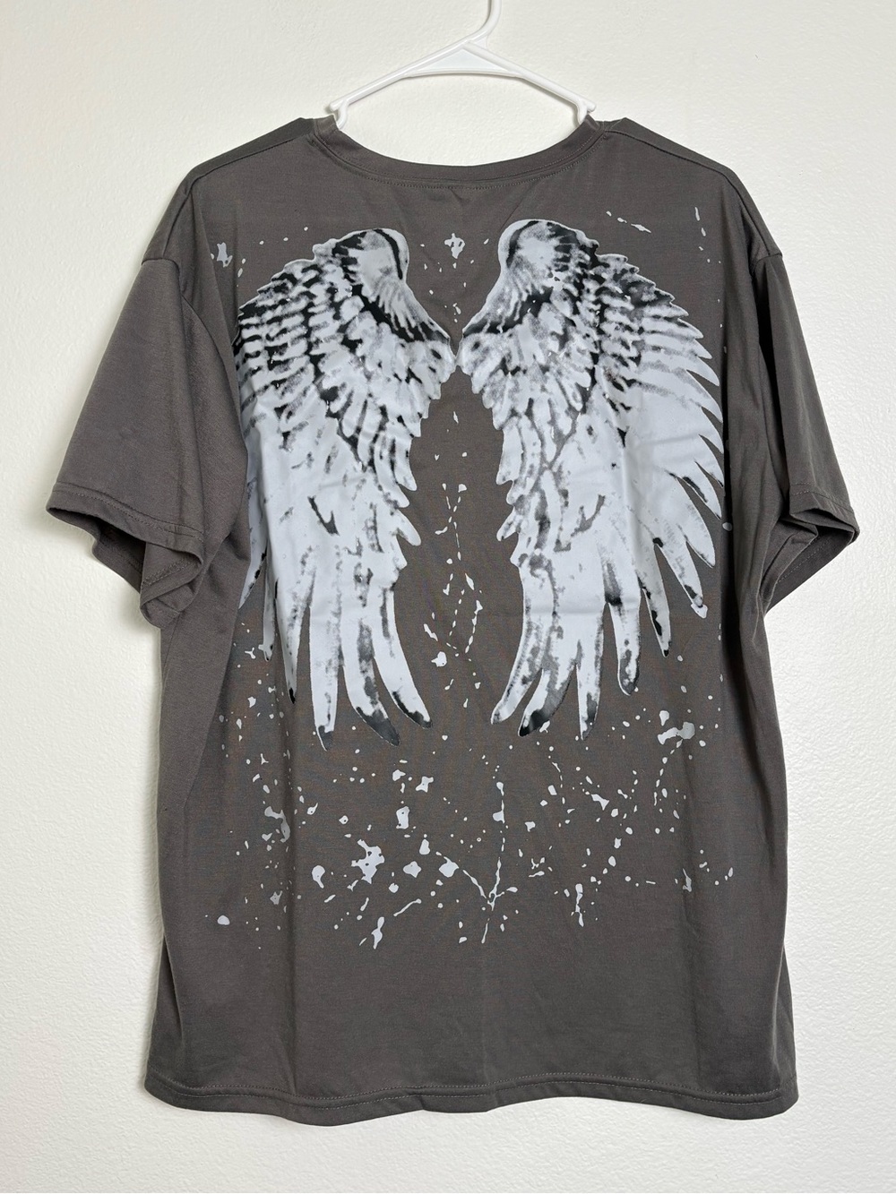 ROMWE Women’s Short Sleeve Angel Graphic Tee Size Medium